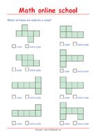 Net for a cube - Math 3rd Grade