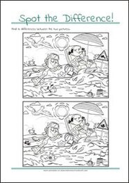 Free Find the Differences Page for Children