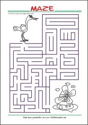 Free Printable Maze for Kids- Find your way through...