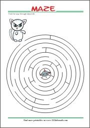 Free Printable Maze for Kids- Find your way through...