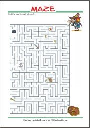 Free Printable Maze for Kids- Find your way through...