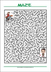 Maze - free printable mazes for kids, Logic puzzle
