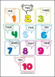 Learning Numbers Worksheets - MyHomeSchoolMath