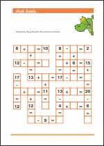 Math Riddle - Addition up to 20