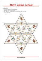 Math learning cards - Addition and Subtraction - Math Worksheets 1st Grade