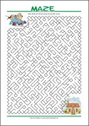 Free Printable Maze for Kids- Find your way through...