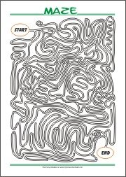 Free Printable Maze for Kids- Find your way through...