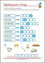 Reading and writing - Printable Worksheets 