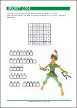Secret code reading worksheet